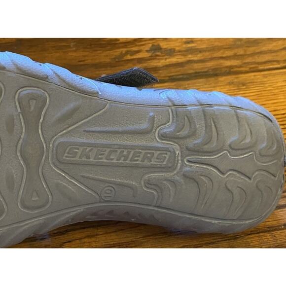 Skechers Foamies Reggae Artsy Sandals Abstract Print Womens 10 Slip Ons Gray - Picture 7 of 8